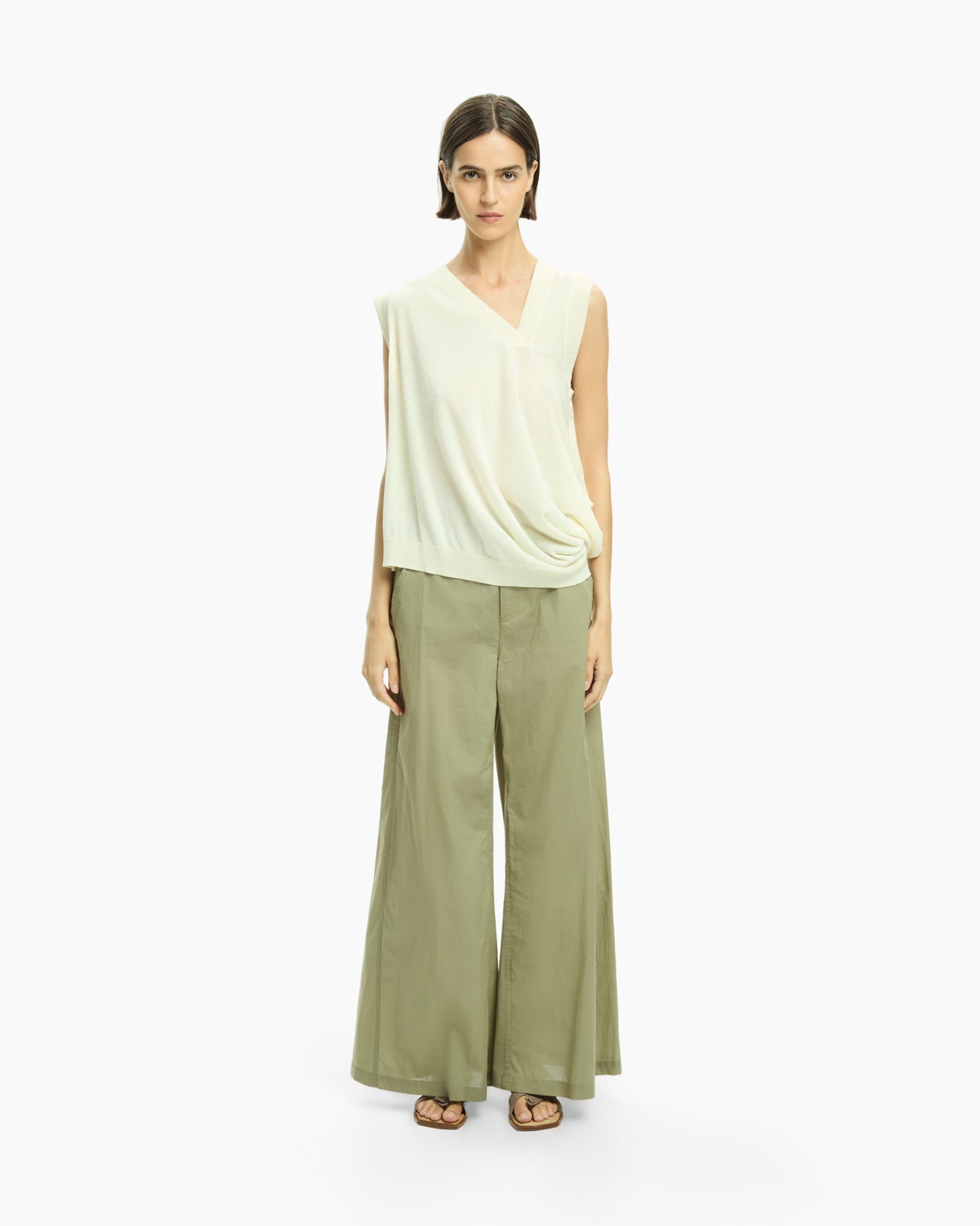 _MALLONI Top senza maniche BEIGE