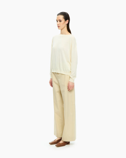 _MALLONI Maglia con scollo ampio BEIGE