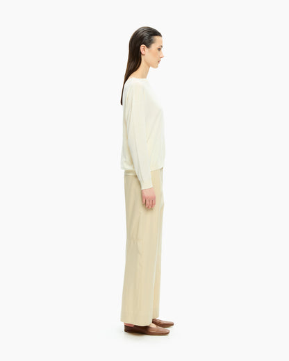_MALLONI Maglia con scollo ampio BEIGE