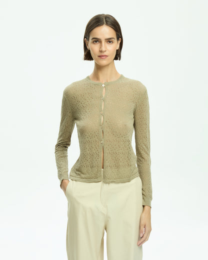 _MALLONI Cardigan corto VERDE