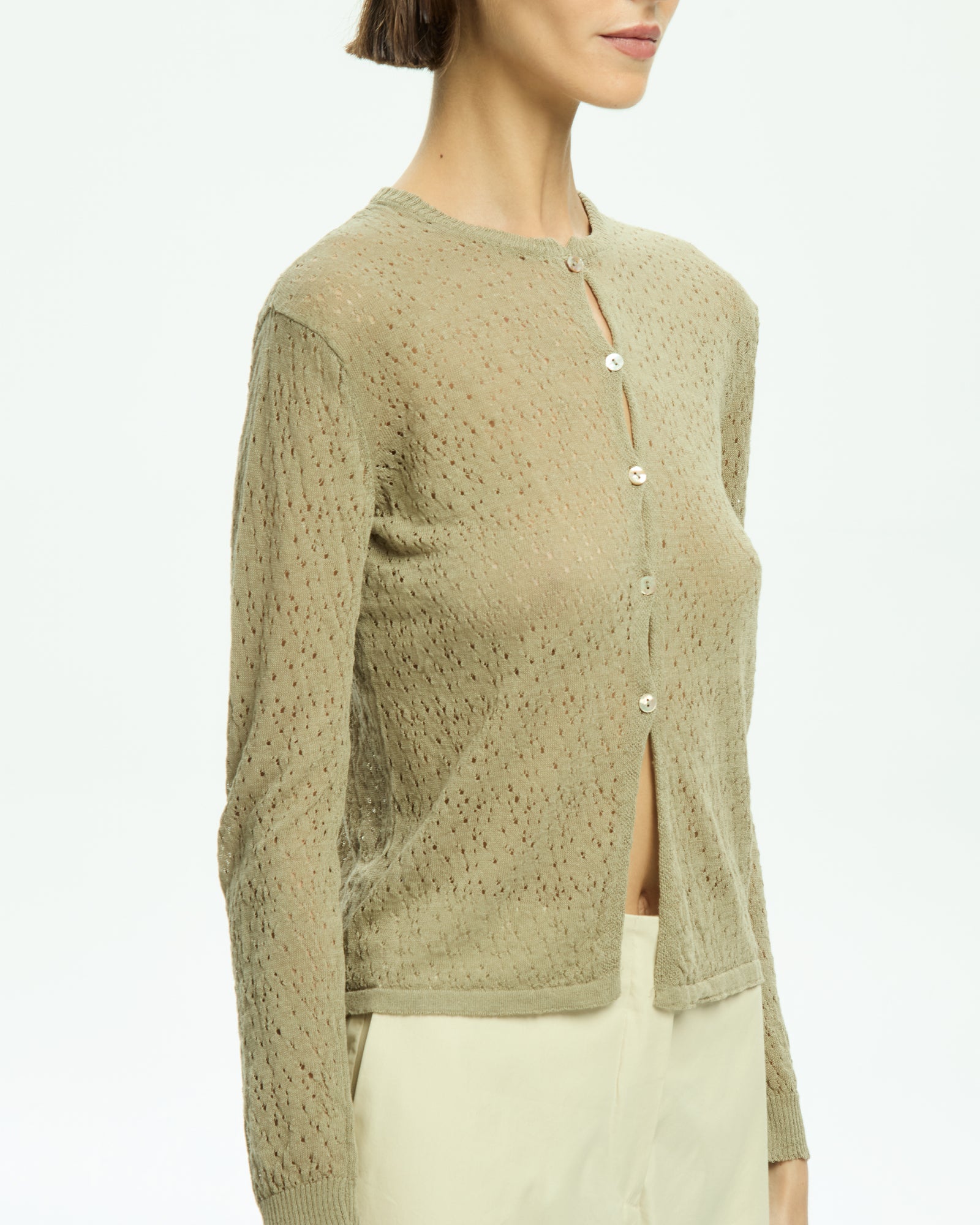 _MALLONI Cardigan corto VERDE