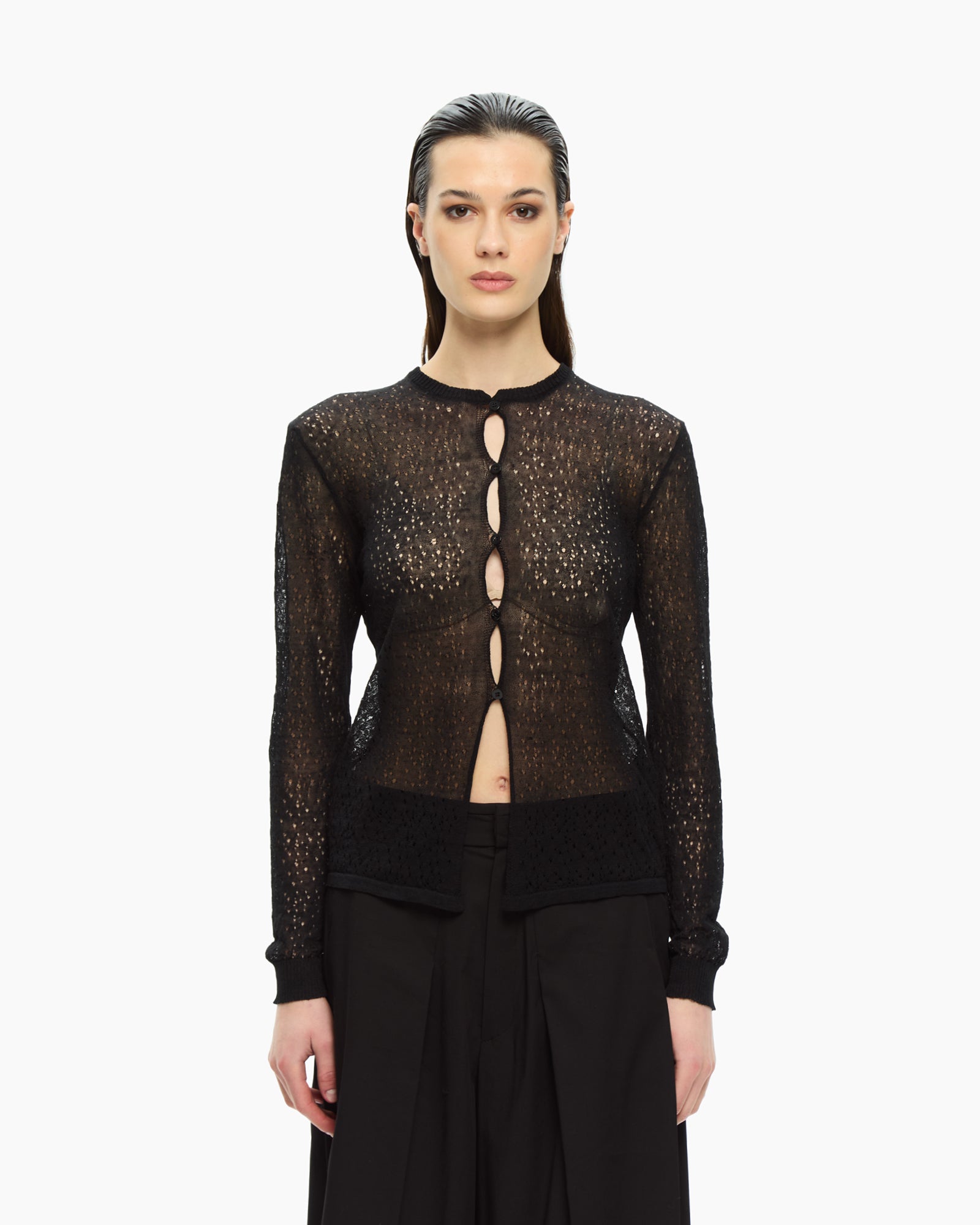 _MALLONI Cardigan corto NERO