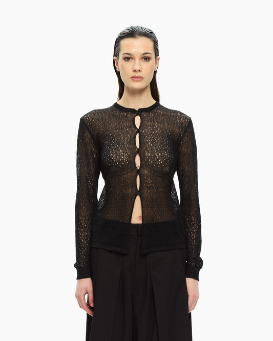 _MALLONI Cardigan corto NERO