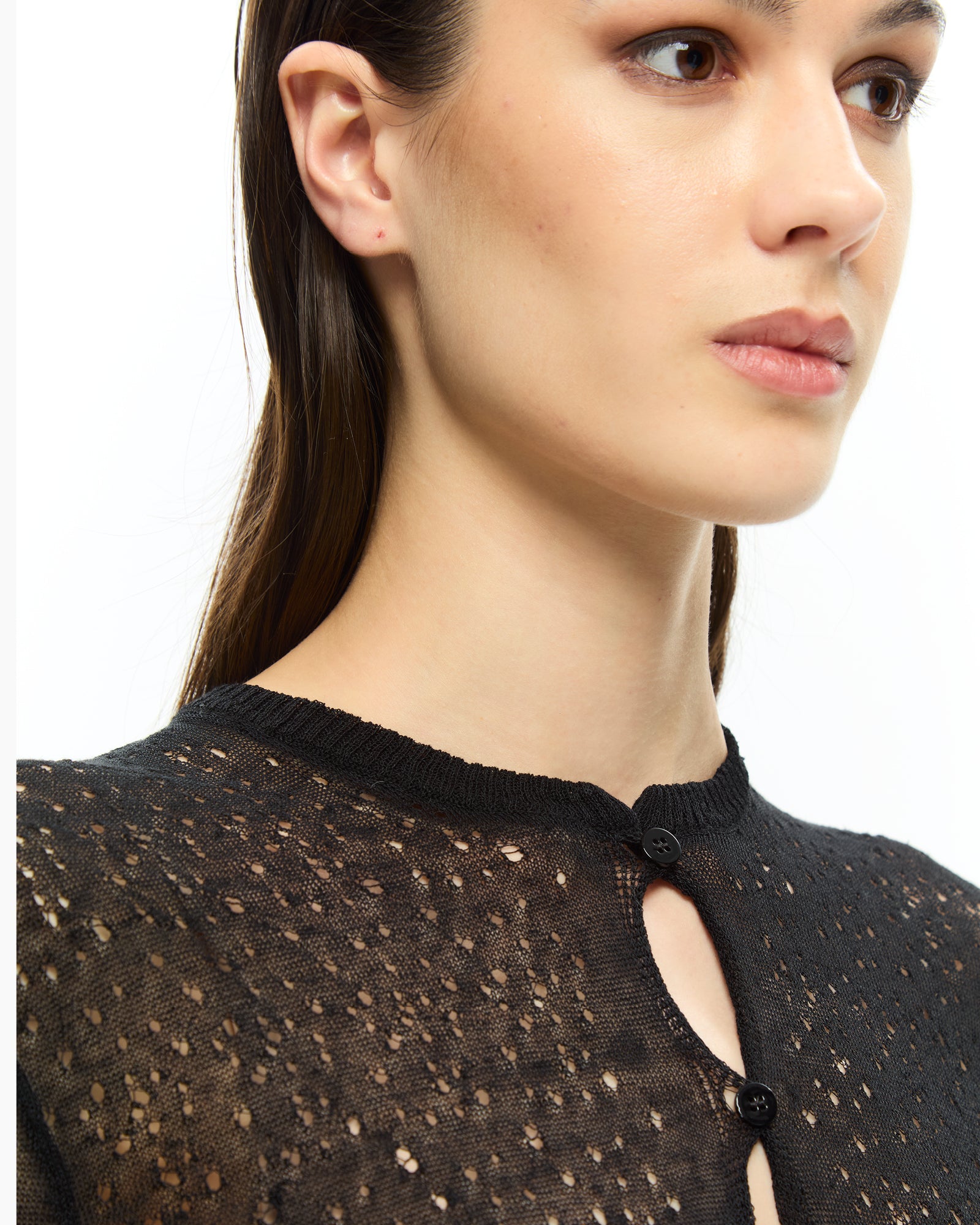 _MALLONI Cardigan corto NERO