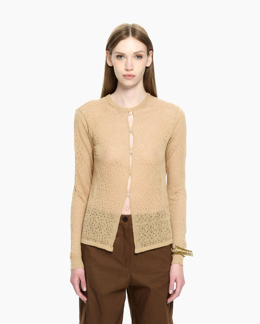 _MALLONI Cardigan corto BEIGE