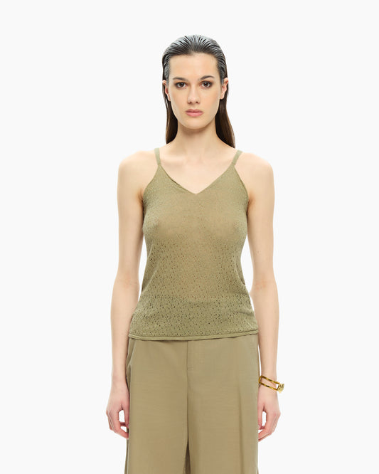 _MALLONI Top con scollo a V VERDE