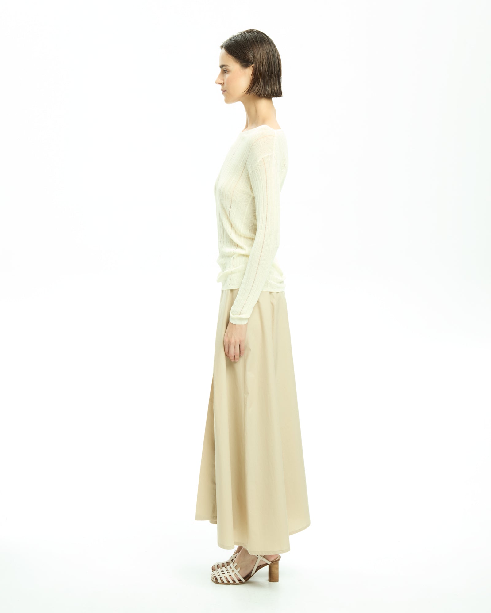 _MALLONI Maglia con scollo ampio GIALLO