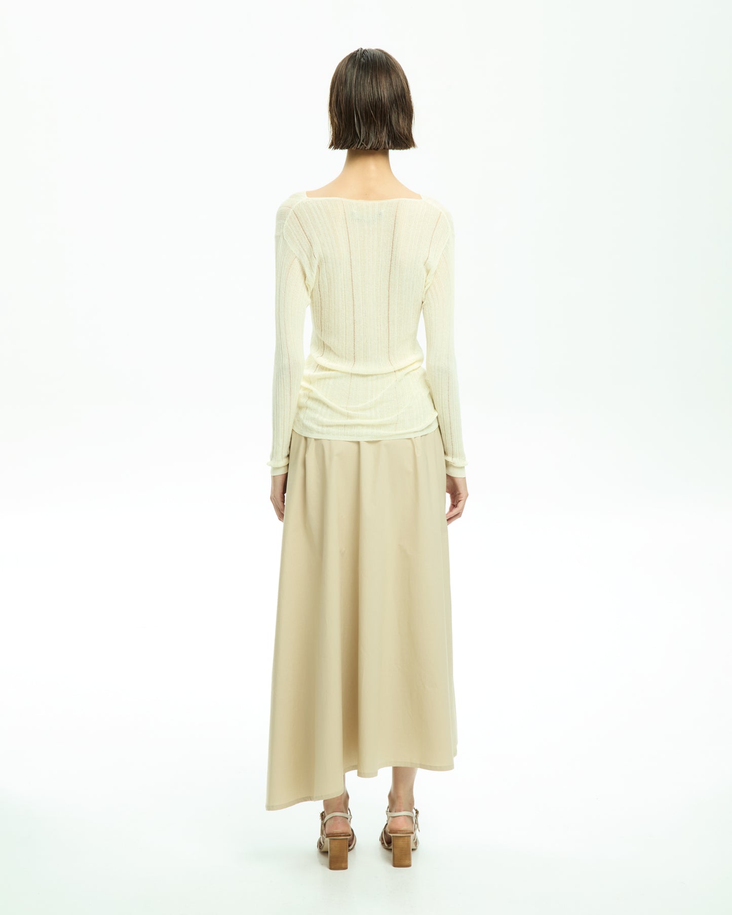 _MALLONI Maglia con scollo ampio GIALLO