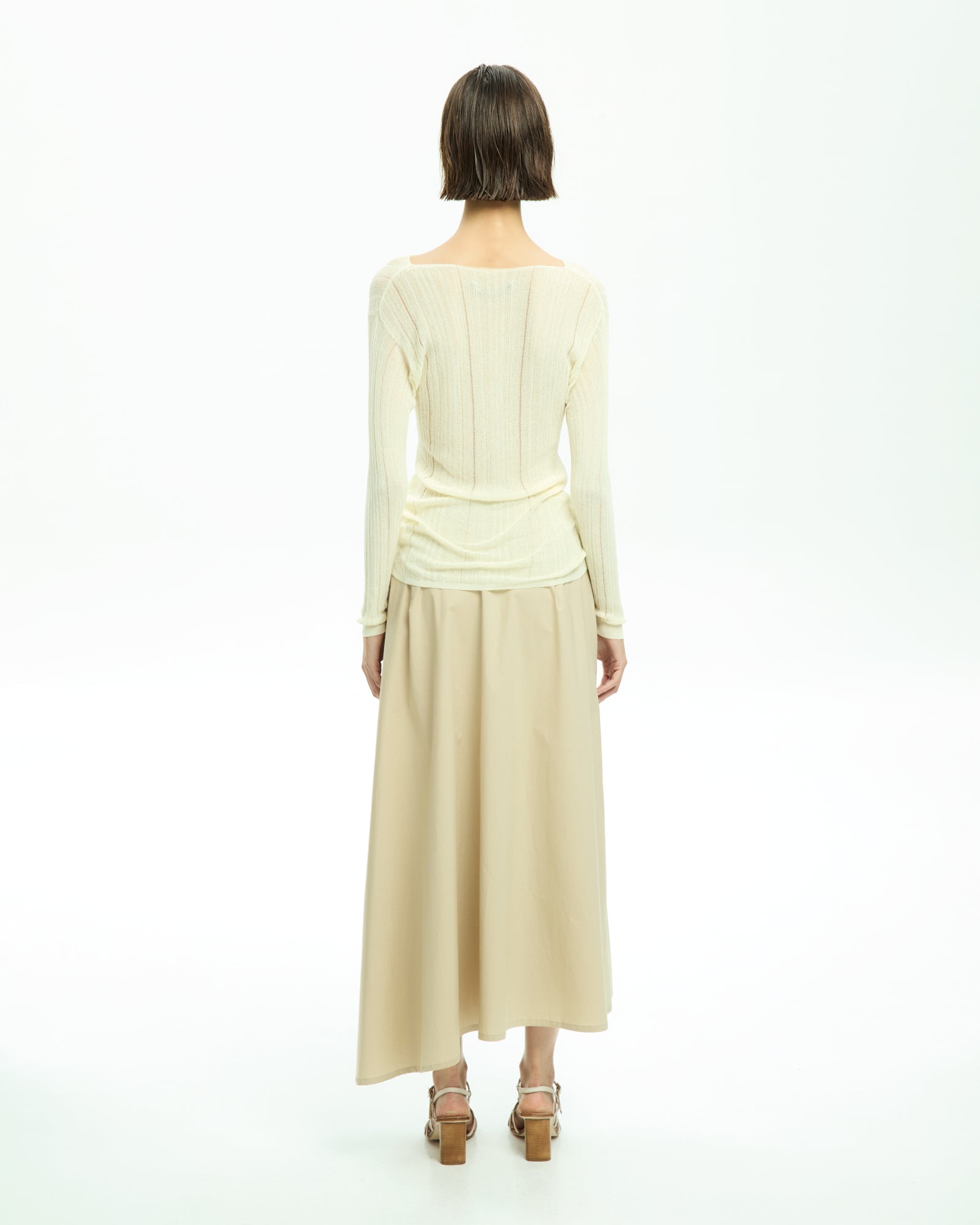 _MALLONI Maglia con scollo ampio GIALLO