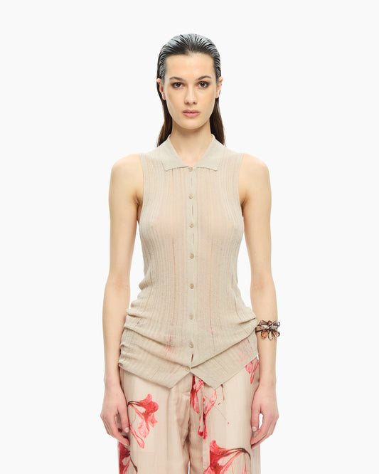 _MALLONI Top senza maniche GRIGIO