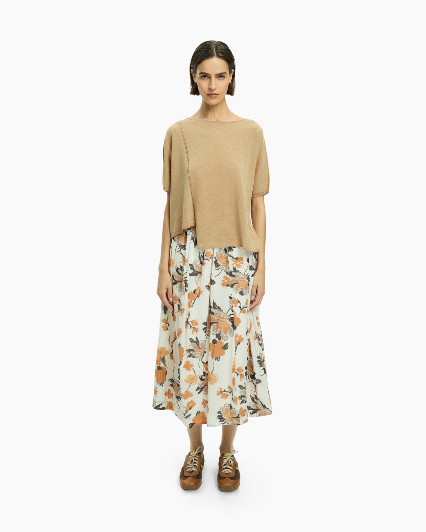 _MALLONI Top asimmetrico BEIGE