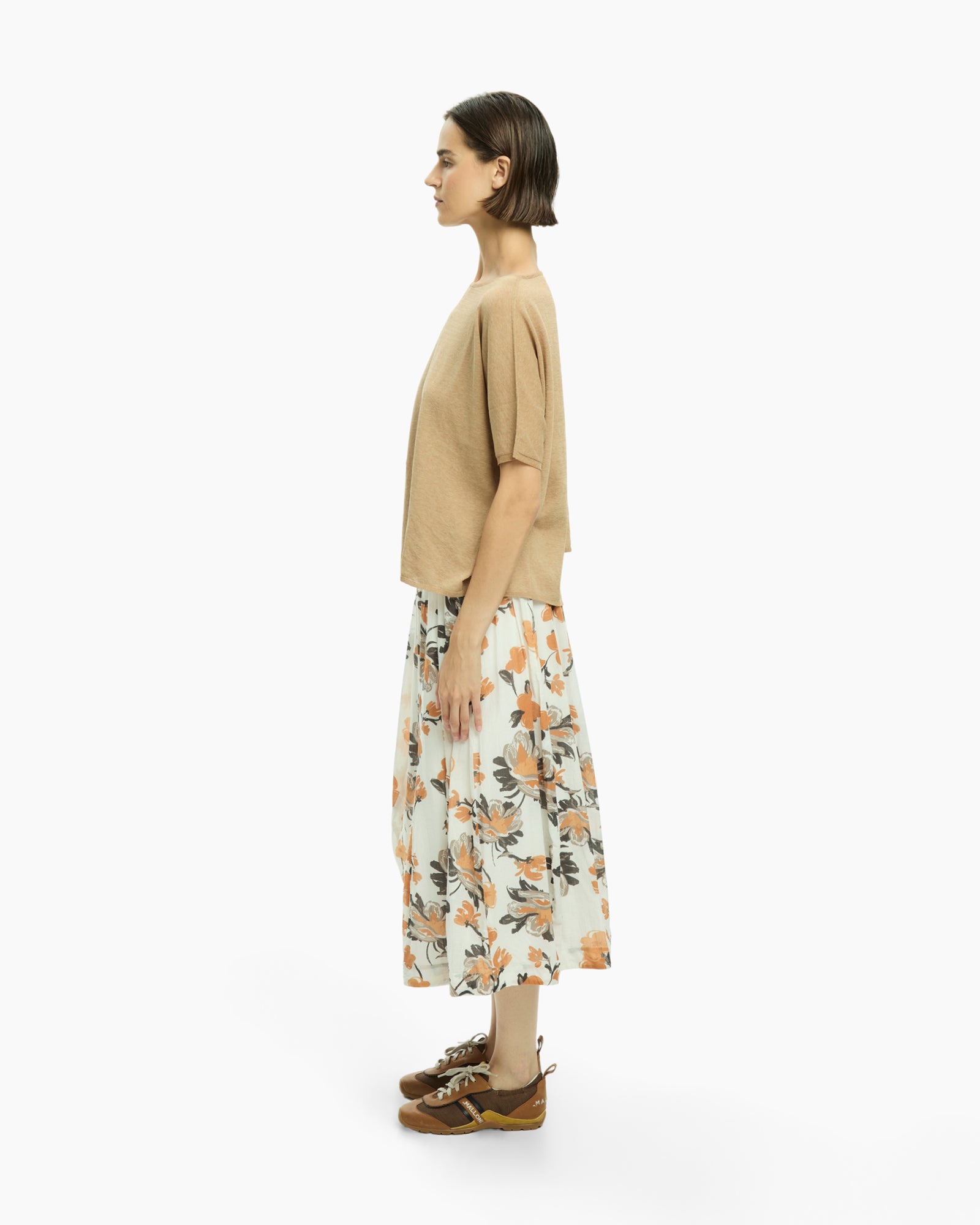_MALLONI Top asimmetrico BEIGE