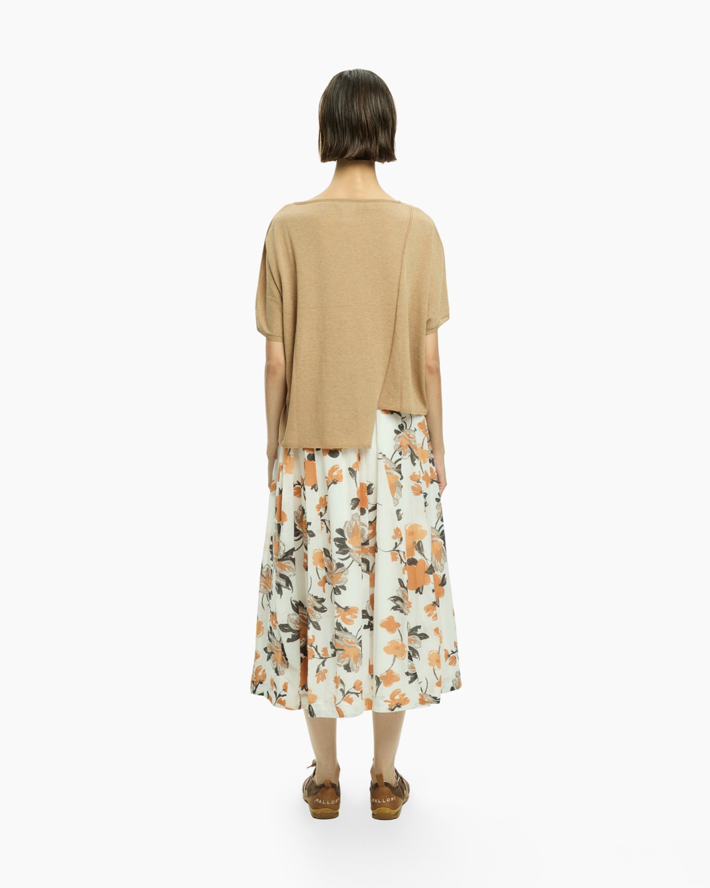 _MALLONI Top asimmetrico BEIGE