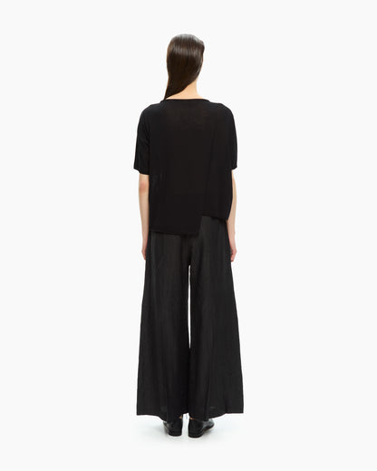 _MALLONI Top asimmetrico NERO