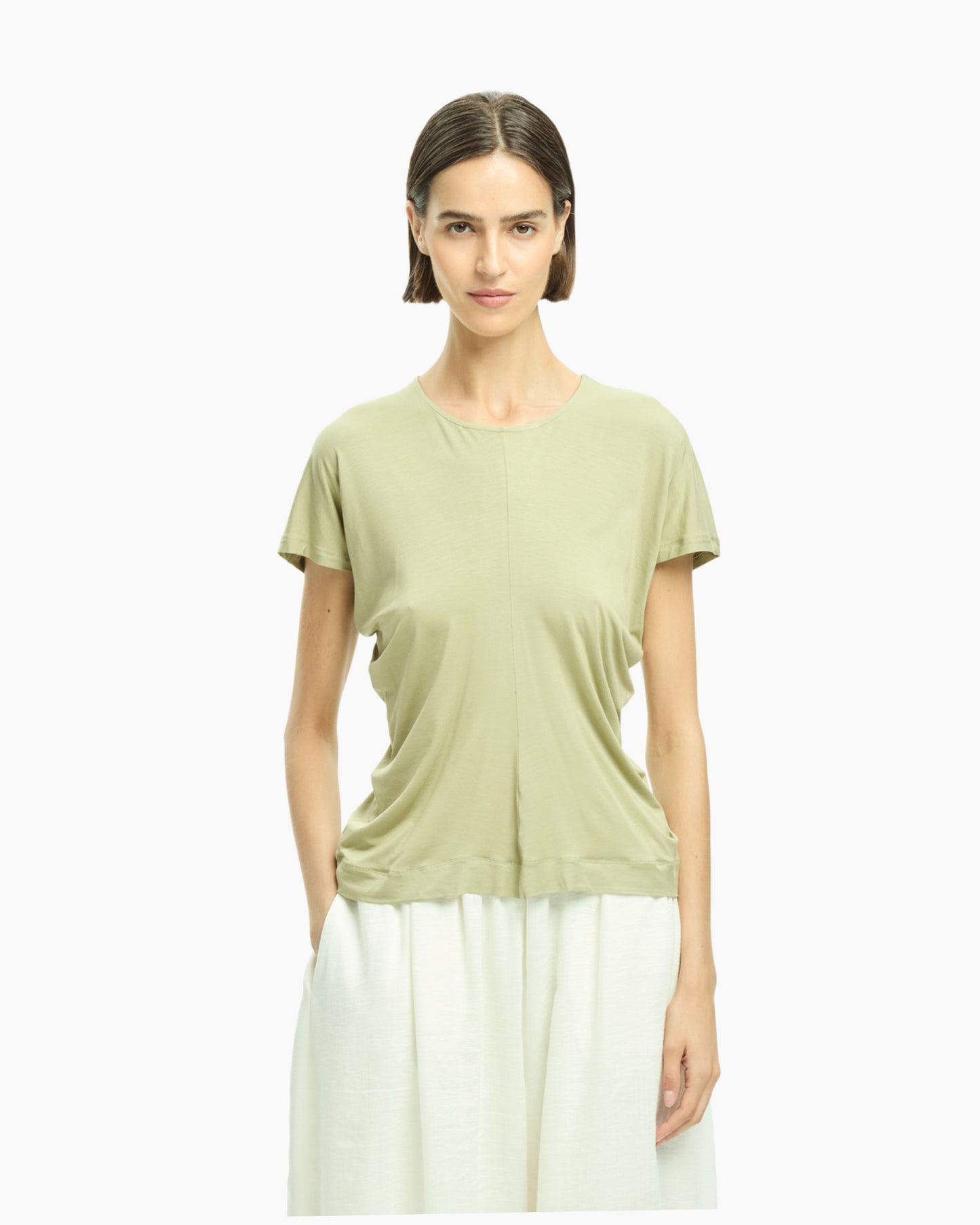 _MALLONI Top fluido VERDE