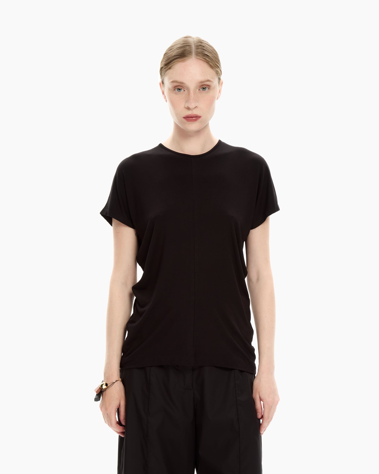 _MALLONI Top fluido NERO