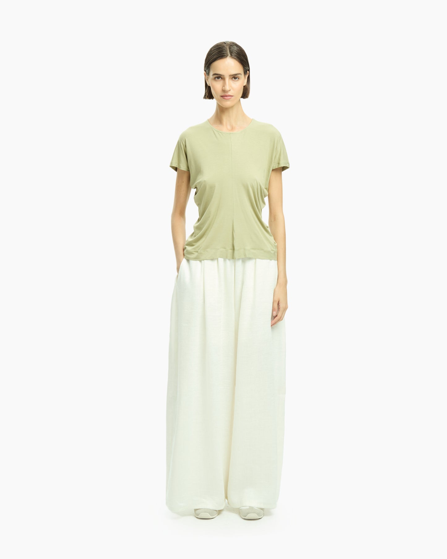 _MALLONI Top fluido VERDE