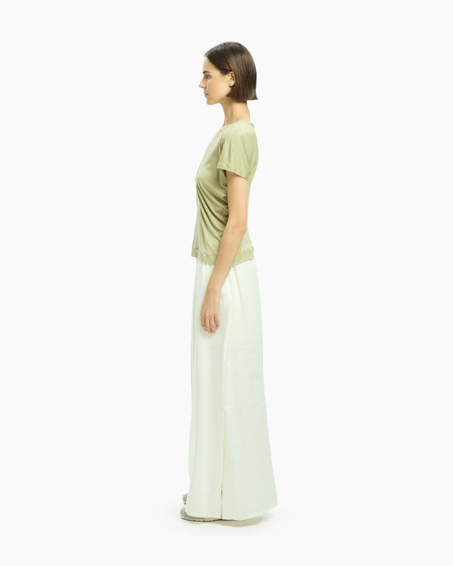 _MALLONI Top fluido VERDE