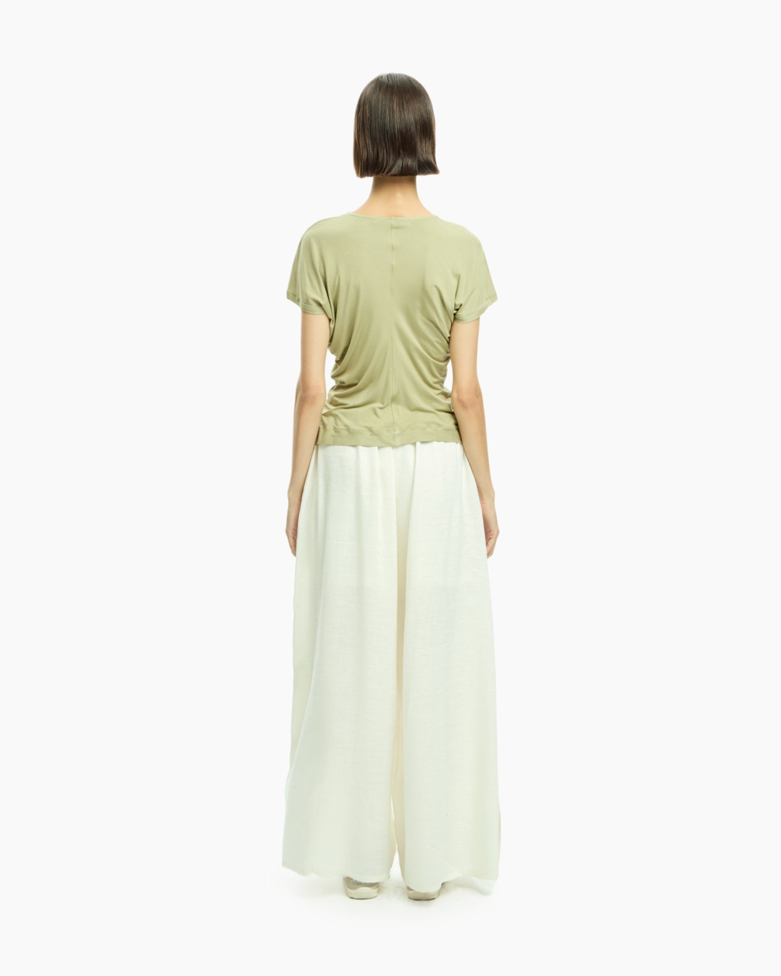 _MALLONI Top fluido VERDE