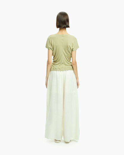 _MALLONI Top fluido VERDE