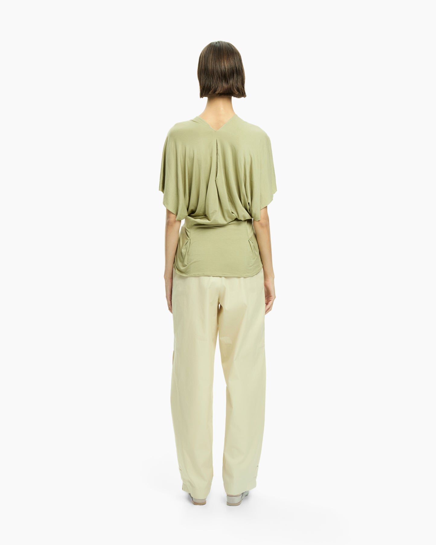 _MALLONI Top con drappeggio VERDE