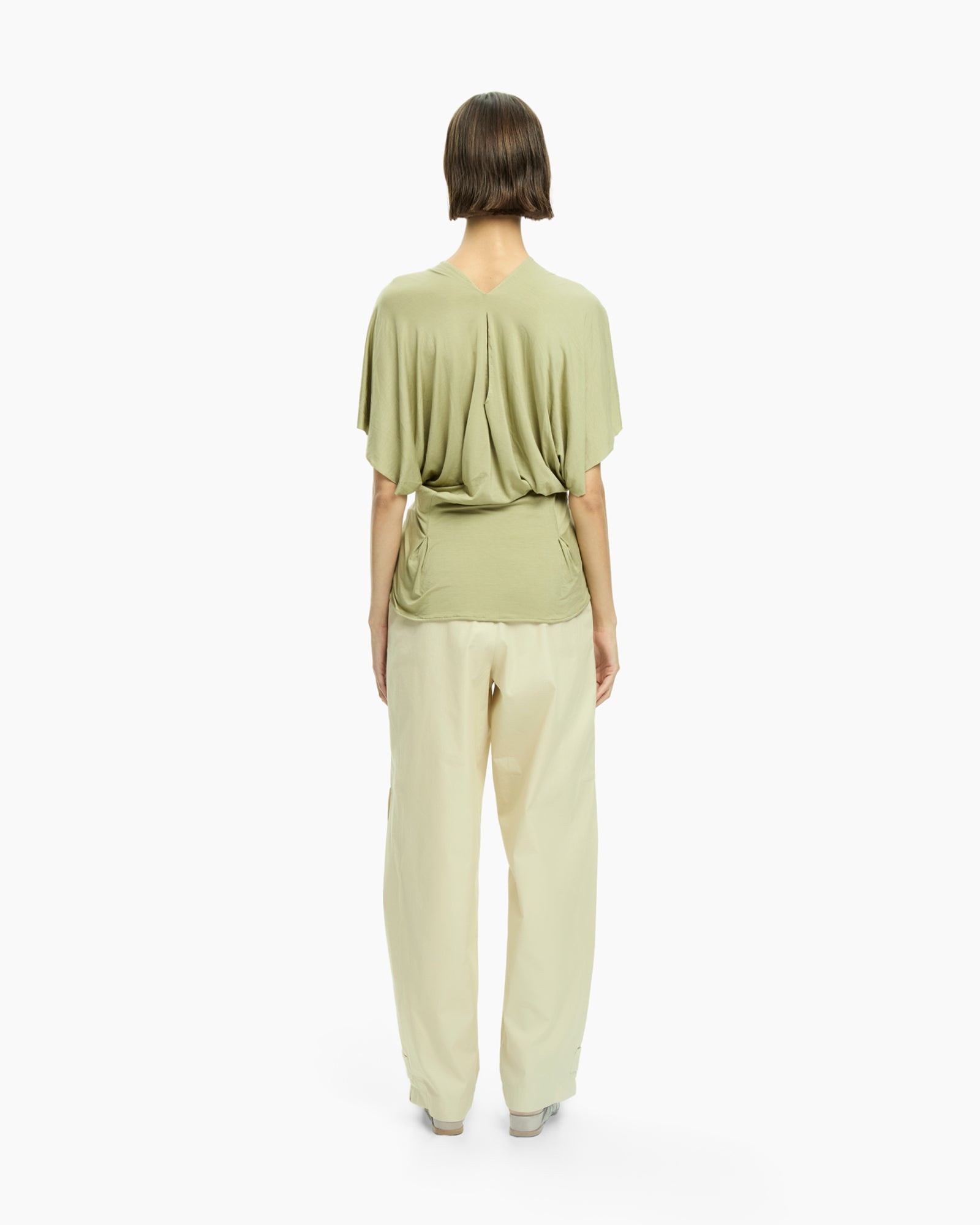 _MALLONI Top con drappeggio VERDE