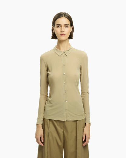 _MALLONI Camicia in jersey BEIGE