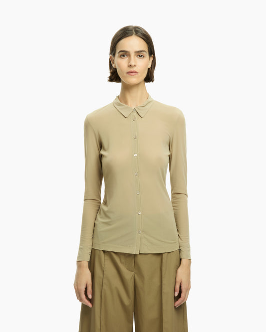 _MALLONI Camicia in jersey BEIGE