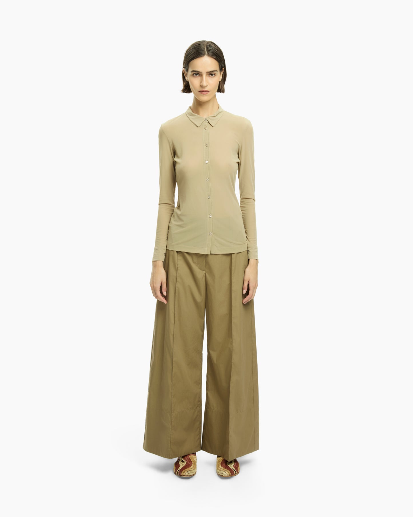 _MALLONI Camicia in jersey BEIGE