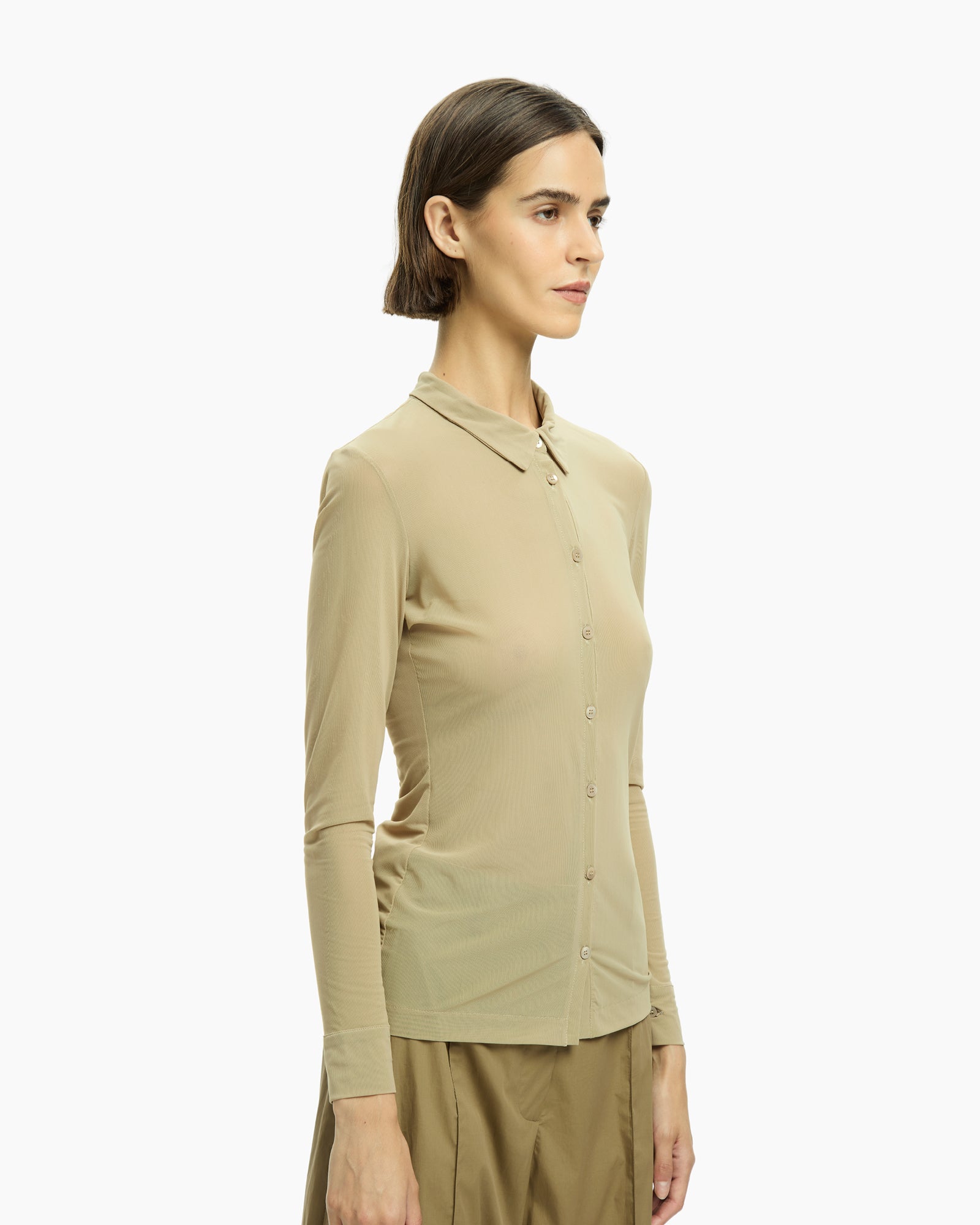 _MALLONI Camicia in jersey BEIGE