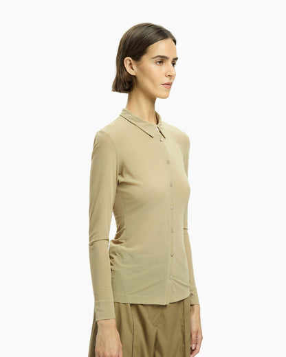 _MALLONI Camicia in jersey BEIGE
