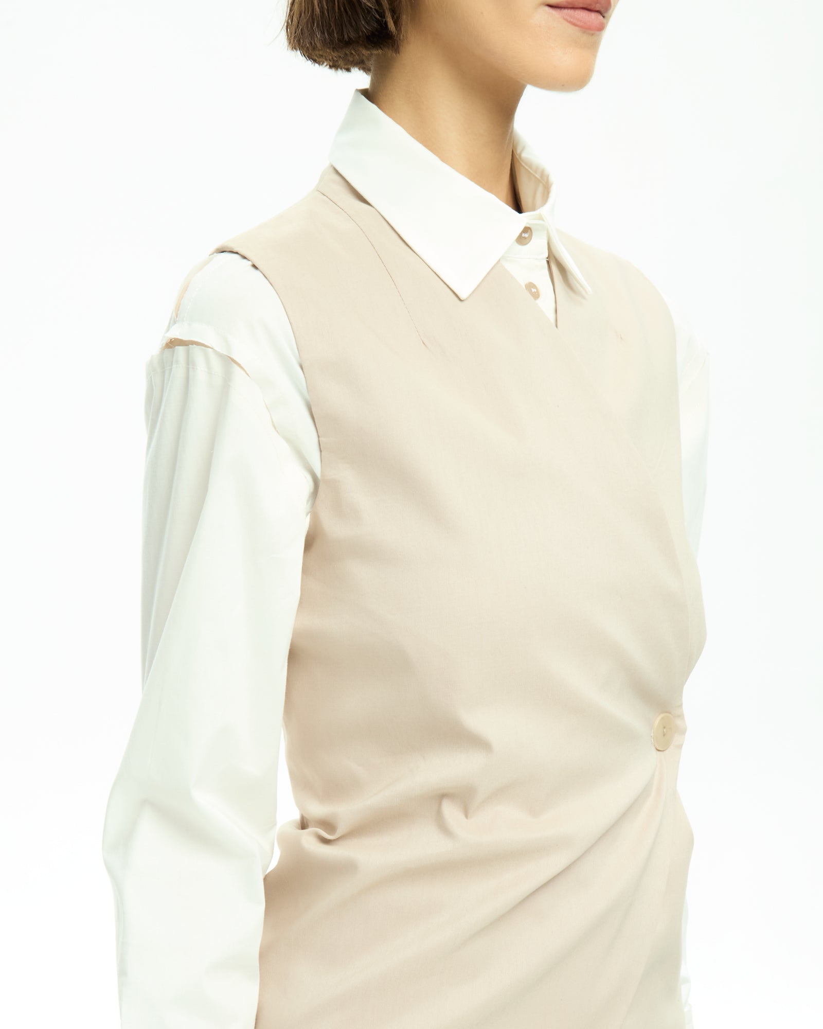 _MALLONI Gilet asimmetrico CIPRIA