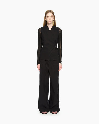 _MALLONI Gilet asimmetrico NERO