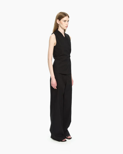 _MALLONI Gilet asimmetrico NERO