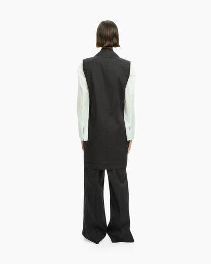 _MALLONI Gilet lungo NERO