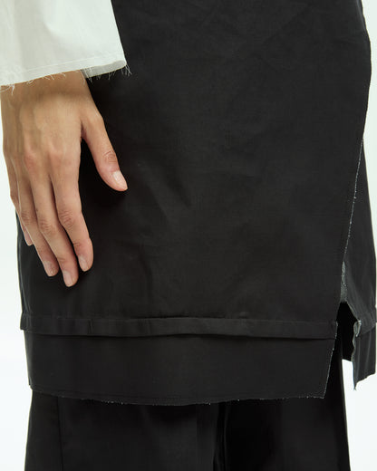 _MALLONI Gilet lungo NERO