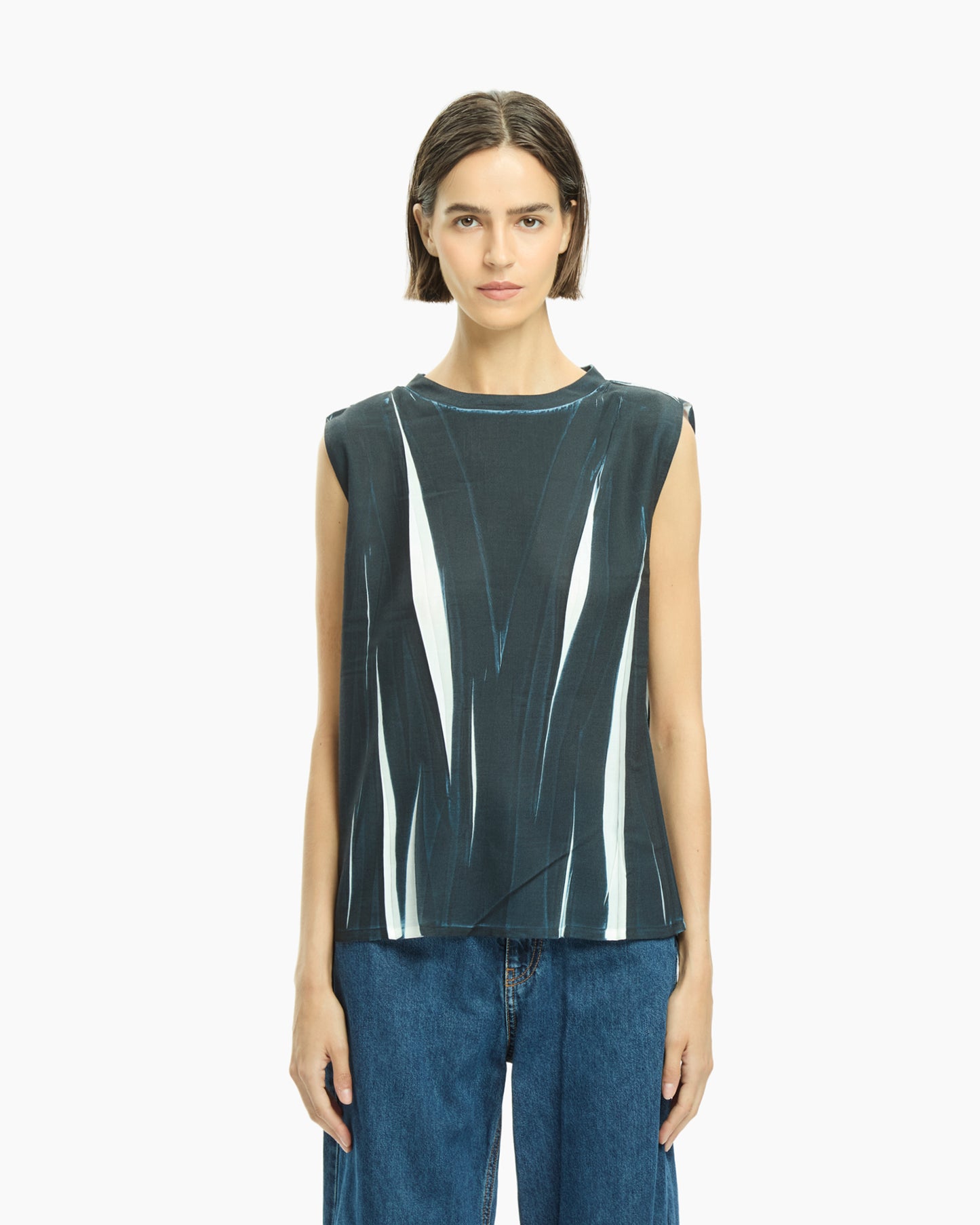 _MALLONI Top smanicato NERO