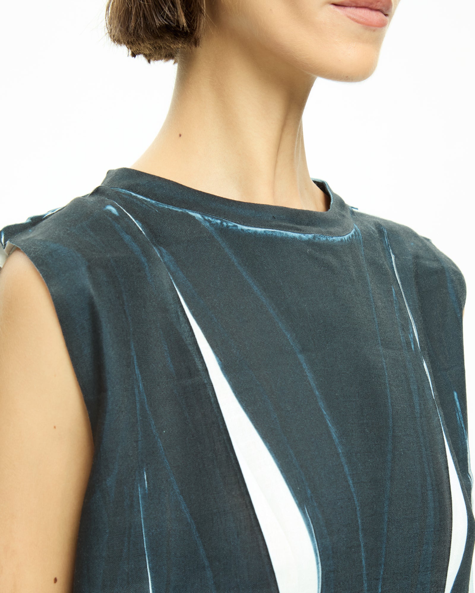 _MALLONI Top smanicato NERO