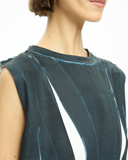 _MALLONI Top smanicato NERO