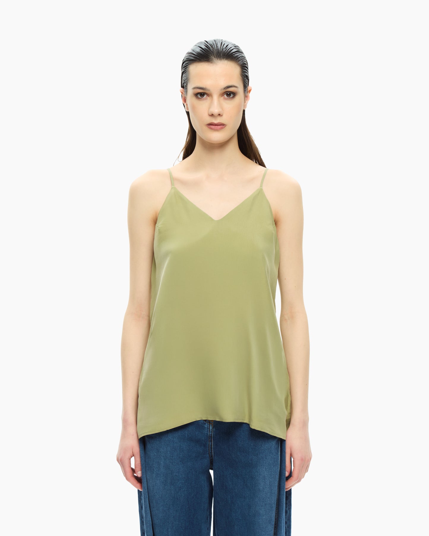 _MALLONI Top con scollo a V VERDE