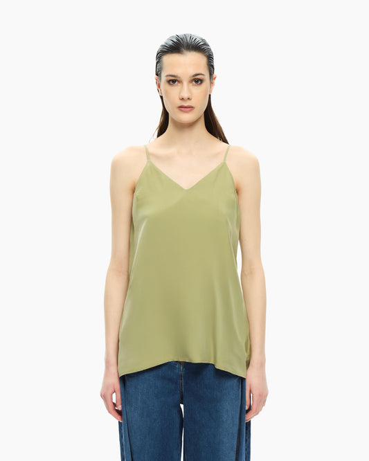 _MALLONI Top con scollo a V VERDE