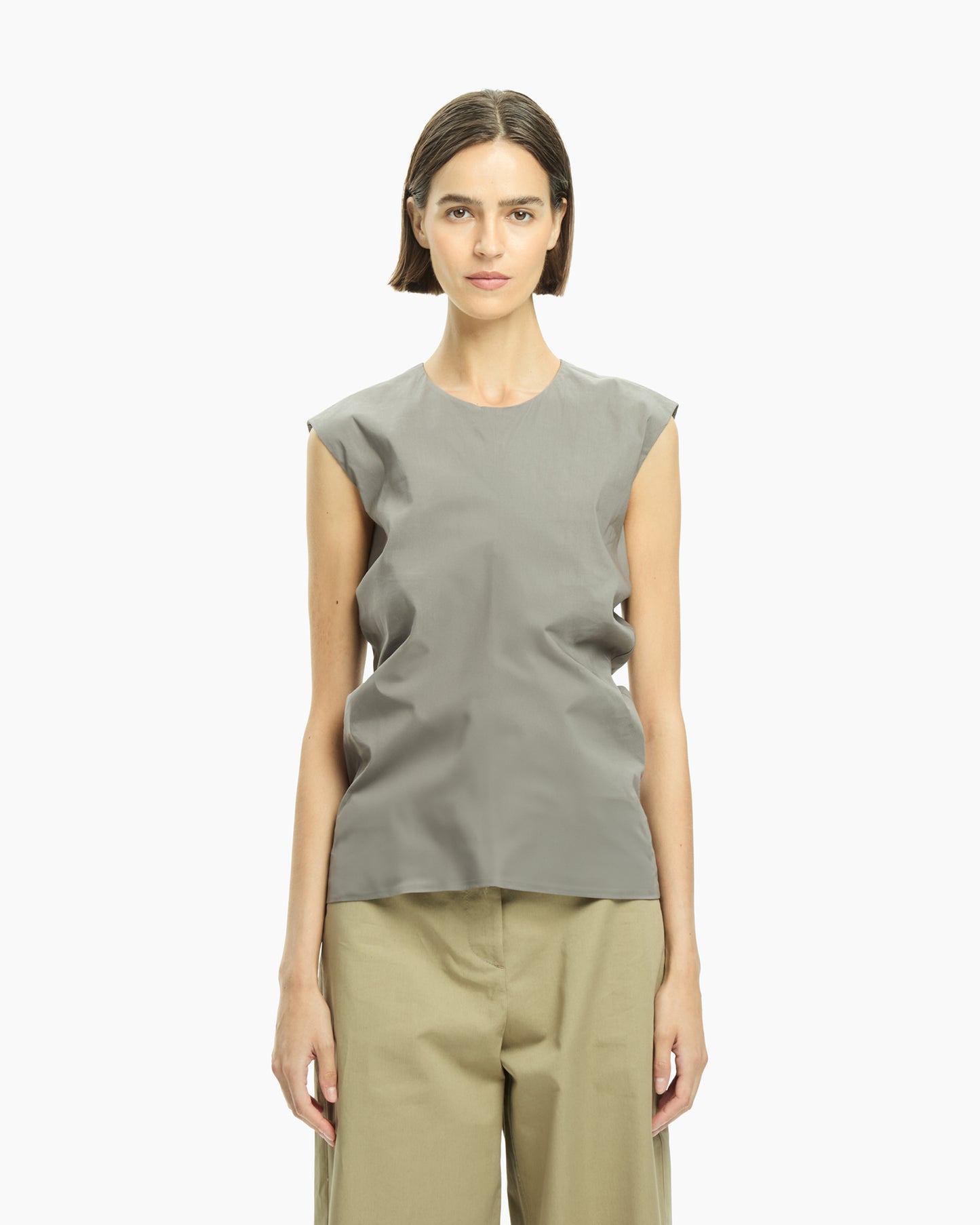 _MALLONI Top smanicato NERO