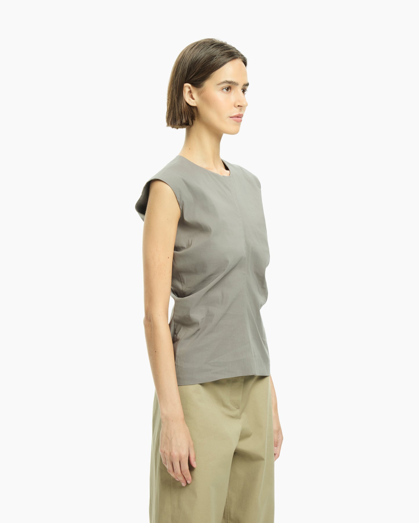 _MALLONI Top smanicato NERO