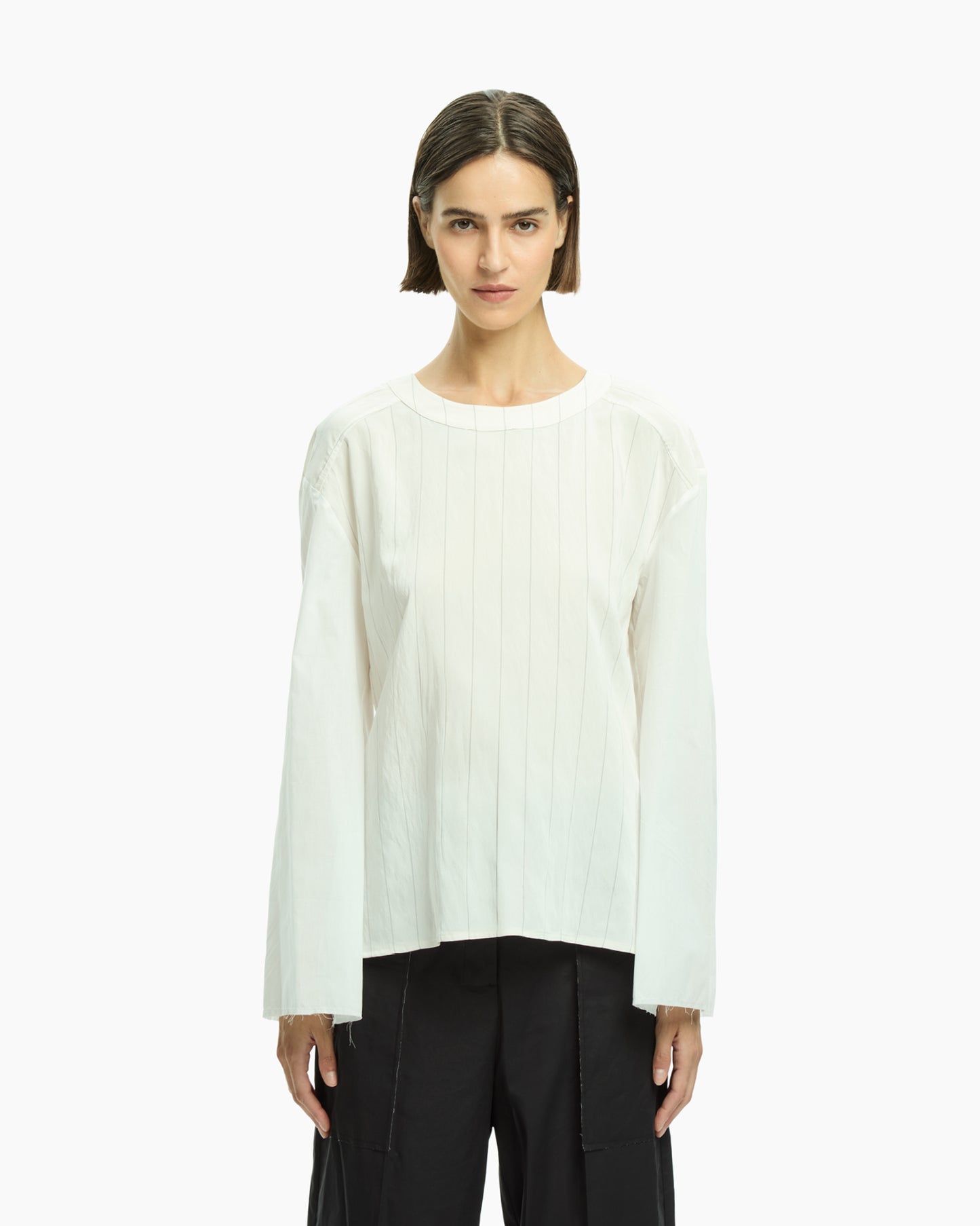 _MALLONI Top con manica lunga BIANCO