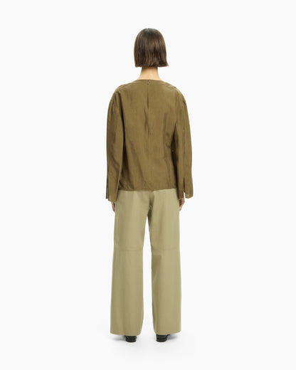 _MALLONI Top con manica lunga MARRONE