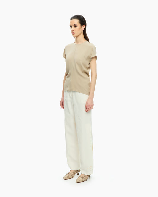 _MALLONI Top con maniche corte BEIGE