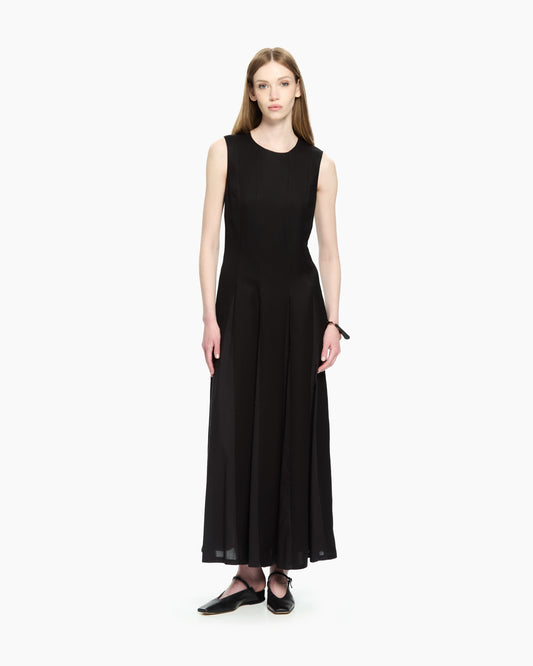 _MALLONI Abito lungo senza maniche NERO