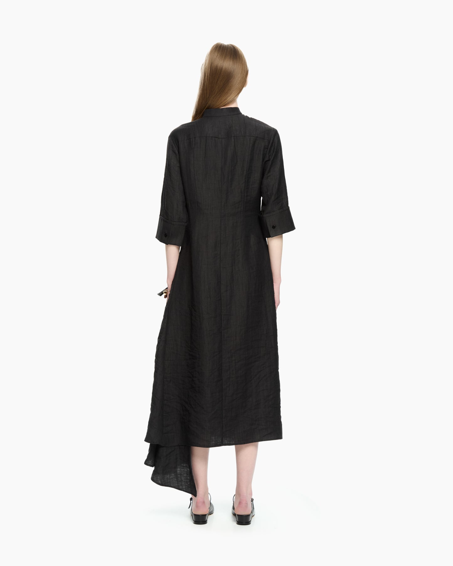 _MALLONI Abito drappeggiato  NERO