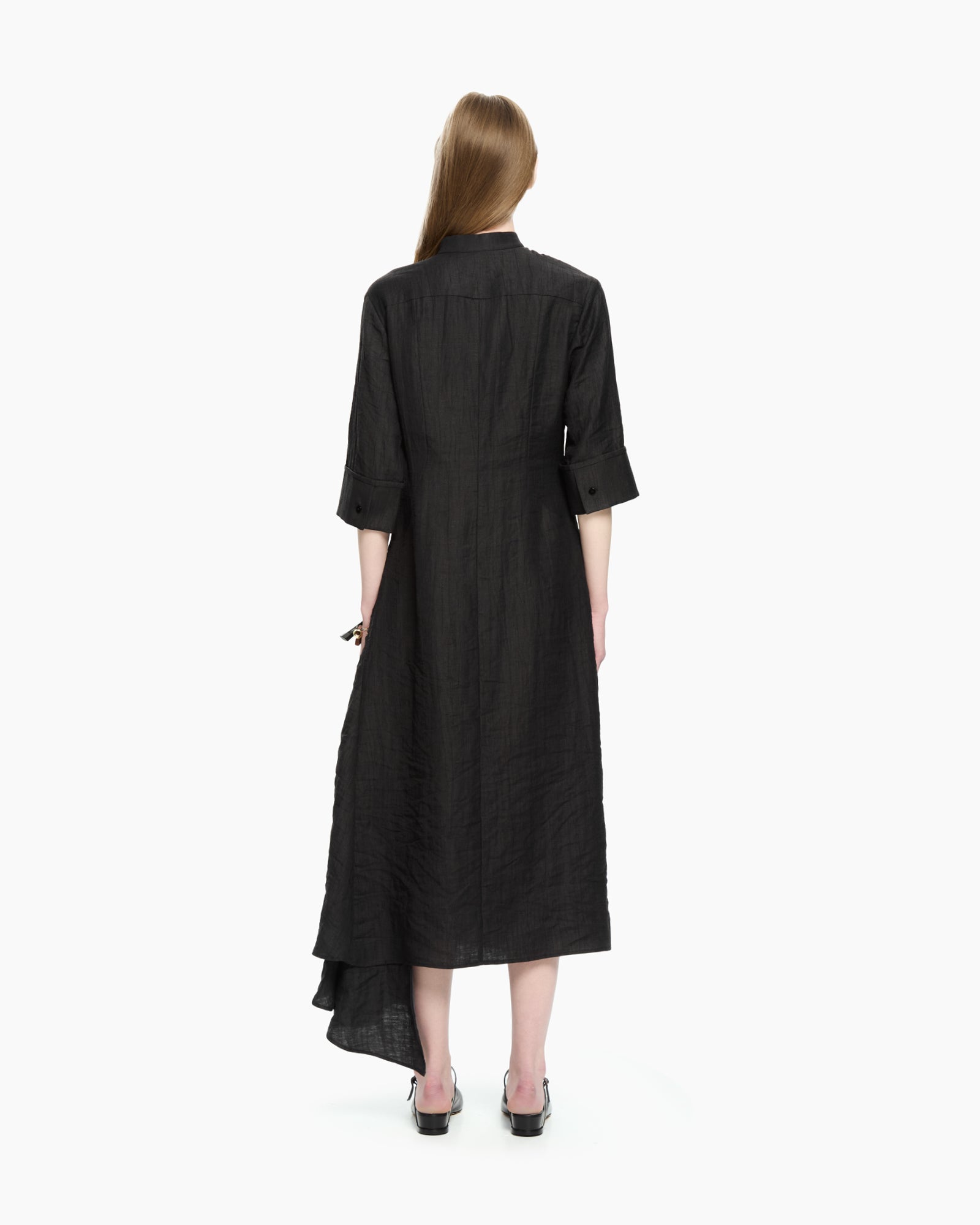 _MALLONI Abito drappeggiato  NERO