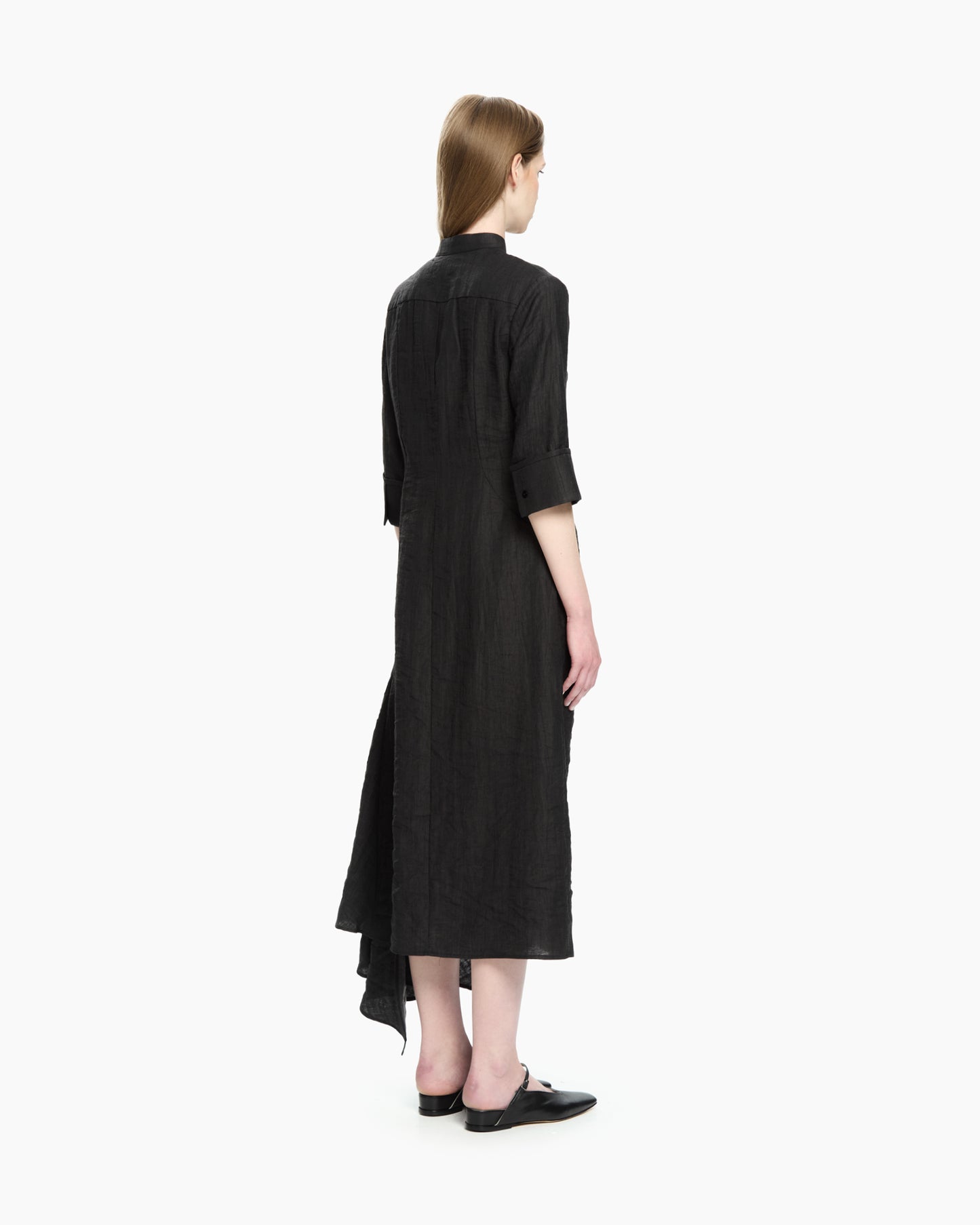 _MALLONI Abito drappeggiato  NERO